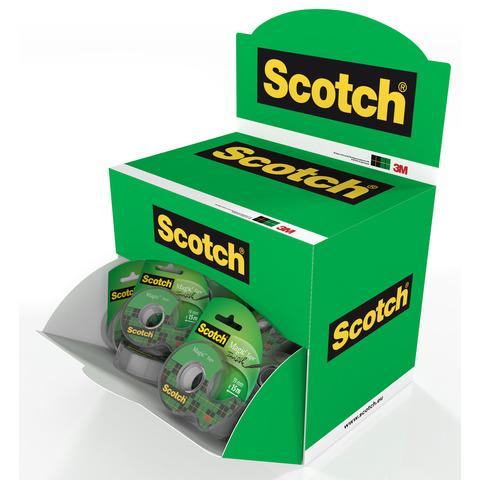 Nastro adesivo Scotch Magic 810 - 19mmx15mt - trasparente -.Scotch - expo 72 pezzi