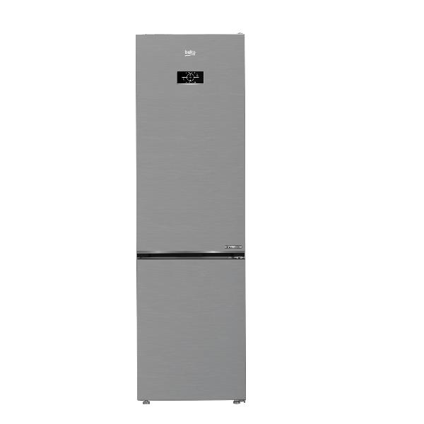 Beko bPRO 500 B5RCNE405HXB - Frigorifero/congelatore - Freezer inferiore - larghezza: 59.5 cm - prof. 66.3 cm - altezza: 203.5 cm - 355 litri - Classe D - aspetto metallizzato