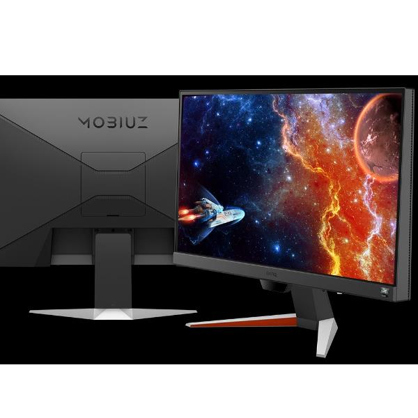 BenQ Mobiuz EX240N - Monitor a LED - gaming - 23.8" - 1920 x 1080 Full HD (1080p) @ 165 Hz - VA - 250 cd/m² - 3000:1 - HDR10 - 1 ms - HDMI, DisplayPort - altoparlanti - grigio scuro