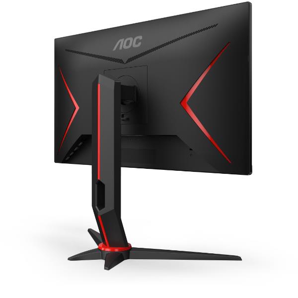 AOC AGON AG275QZ - AG5 Series - monitor a LED - gaming - 27" - 2560 x 1440 QHD @ 270 Hz - IPS - 400 cd/m² - 1000:1 - DisplayHDR 400 - 1 ms - 2xHDMI, 2xDisplayPort - nero, rosso