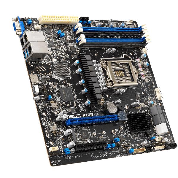 ASUS P12R-M - Scheda madre - micro ATX - zoccolo LGA1200 - C252 Chipset - USB 3.2 Gen 2 - 2 x Gigabit LAN - scheda grafica onboard