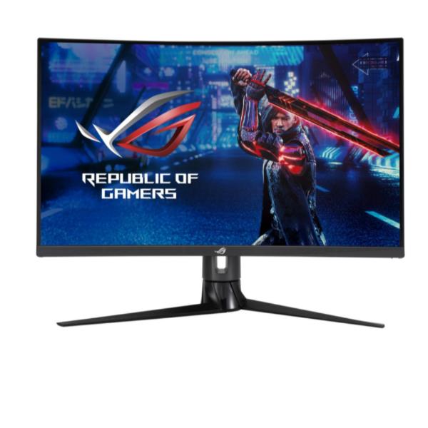 ASUS ROG Strix XG27AQV - Monitor a LED - gaming - curvato - 27" - 2560 x 1440 WQHD @ 165 Hz - Fast IPS - 400 cd/m² - 1000:1 - DisplayHDR 400 - 1 ms - 2xHDMI, DisplayPort - nero