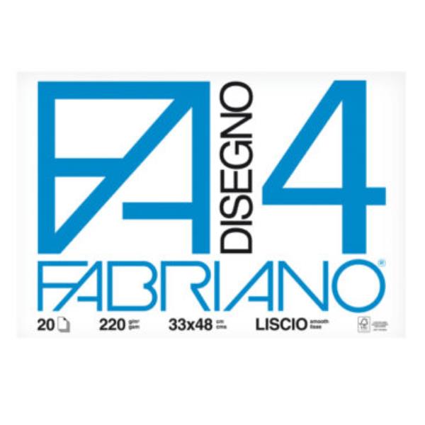 Album F4 - 24 x 33 cm - 20 fogli - 220 gr - liscio squadrato - Fabriano