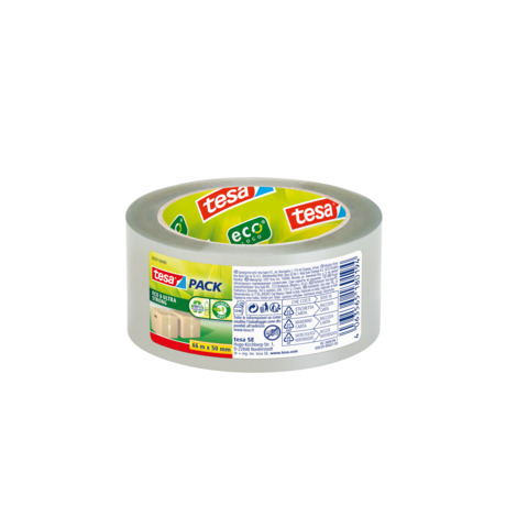 Nastro adesivo Tesapack Eco - ultra strong ecoLogo - 5 cm x 66 m - trasparente - Tesa
