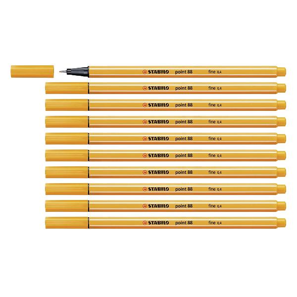 Fineliner Point 88 - tratto 0,4 mm - arancione 25 - Stabilo