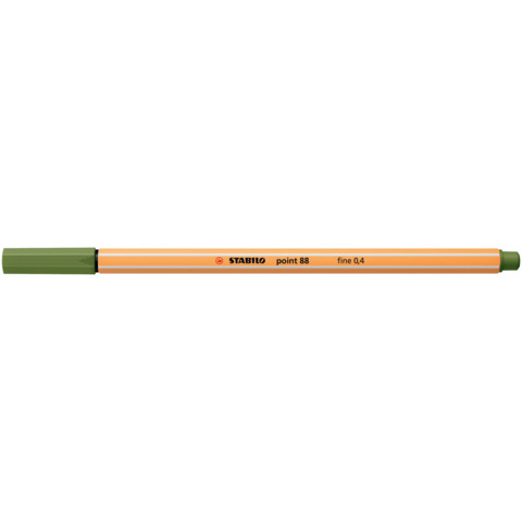 Fineliner Point 88 - tratto 0,4 mm - verde mimetico 35 - Stabilo