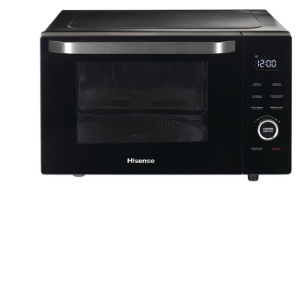 Hisense H30MOBS10HC - Forno a microonde con convezione e grill - 30 litri - 1000 W - nero