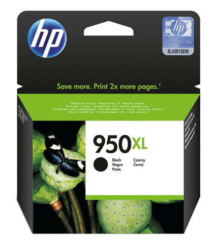 HP 950XL - Alta resa - nero - originale - Officejet - cartuccia d'inchiostro - per Officejet Pro 251, 276, 8100, 8600, 8600 N911, 8610, 8615, 8616, 8620, 8625, 8630, 8640