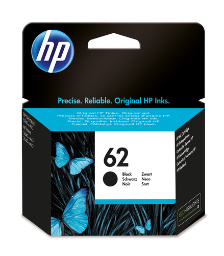 HP 62 - Nero - originale - cartuccia d'inchiostro - per ENVY 55XX, 56XX, 76XX; Officejet 200, 250, 57XX, 8040