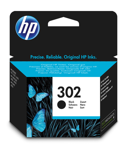 HP 302 - 3.5 ml - nero - originale - cartuccia d'inchiostro - per Deskjet 11XX, 21XX, 36XX; Envy 451X, 452X; Officejet 38XX, 46XX, 52XX