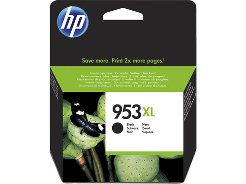 HP 953XL - 42.5 ml - Alta resa - nero - originale - blister - cartuccia d'inchiostro - per Officejet Pro 77XX, 82XX, 87XX