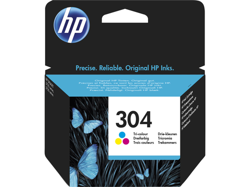 HP 304 - Colore (ciano, magenta, giallo) - originale - cartuccia d'inchiostro - per AMP 130; Deskjet 26XX, 37XX; ENVY 50XX