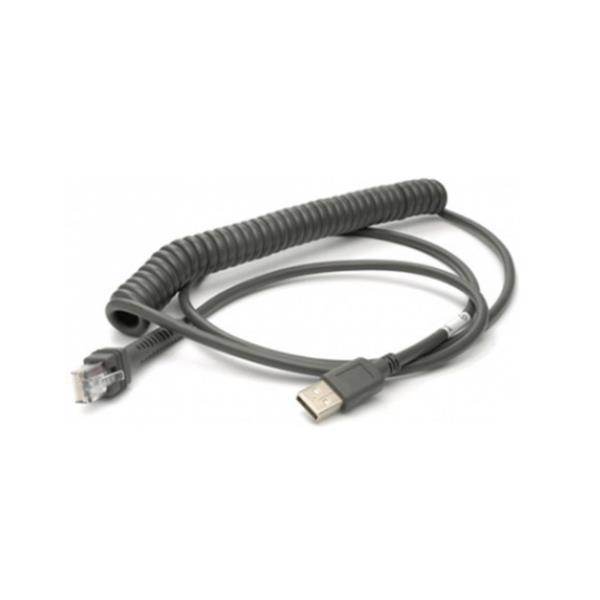 Datalogic - Cavo USB - USB (M) a USB (M) - 2.4 m - avvolto a spirale - nero