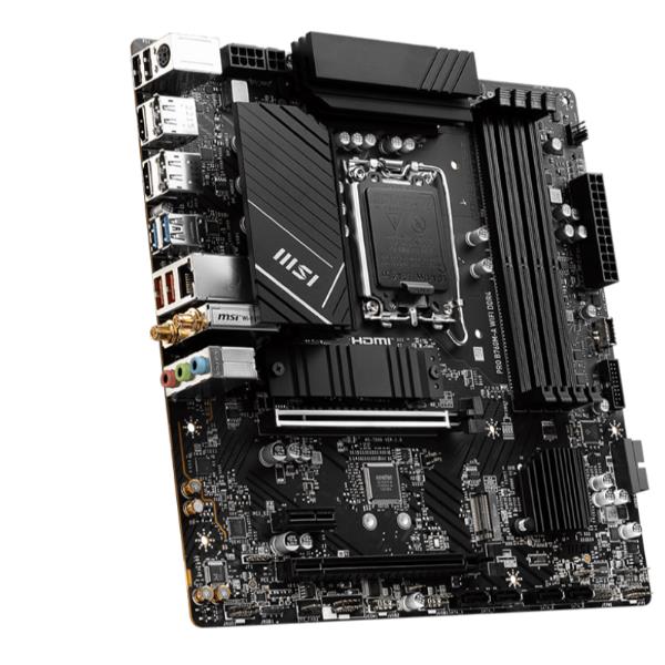 MSI PRO B760M-A WIFI DDR4 - Scheda madre - micro ATX - zoccolo LGA1700 - B760 Chipset - USB 3.2 Gen 1, USB 3.2 Gen 2, USB-C 3.2 Gen 1 - 2.5 Gigabit LAN, Bluetooth, Wi-Fi - scheda grafica (richiesta CPU) - HD Audio (8 canali)