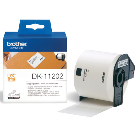 300 ETICHETTE IN CARTA NERO SU BIANCO 62 MM X 100 MM