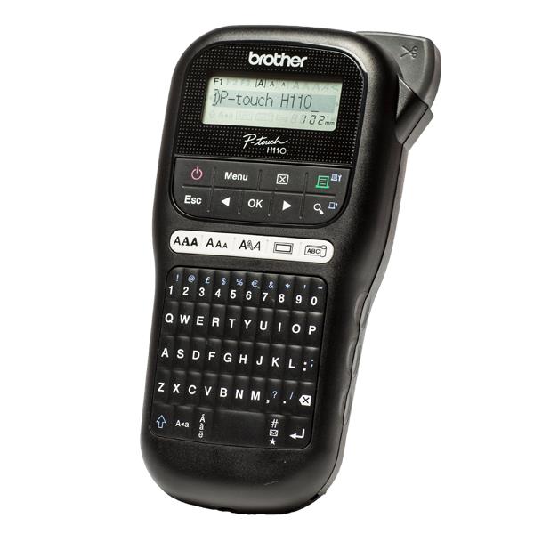 Brother P-Touch PT-H110 - Etichettatrice - B/N - trasferimento termico - Rotolo (1,2 cm) - 180 dpi - fino a 20 mm/sec - stampa su 2 righe