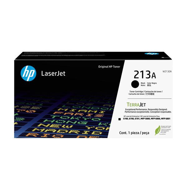 HP 213A - Nero - originale - LaserJet - cartuccia toner (W2130A) - per Color LaserJet Enterprise 5700dn, 6700dn, MFP 5800dn, MFP 6800dn