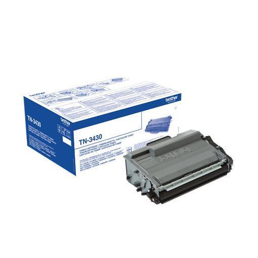 Brother TN3430 - Nero - originale - cartuccia toner - per Brother HL-L5000, L5050, L5100, L5200, L6450, MFC-L5700, L5750, L6800, L6900, L6950, L6970