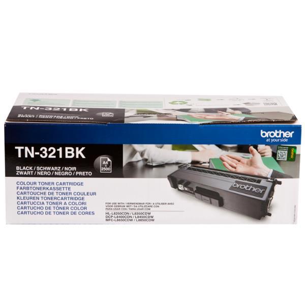 Brother TN321BK - Nero - originale - cartuccia toner - per Brother DCP-L8400, DCP-L8450, HL-L8250, HL-L8350, MFC-L8650, MFC-L8850