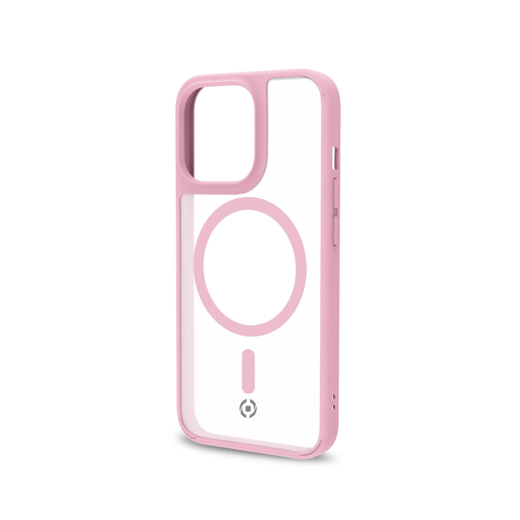 Celly Magmatt - Cover per cellulare - compatibile MagSafe - policarbonato, TPU (poliuretano termoplastico) - trasparente - per Apple iPhone 14 Pro
