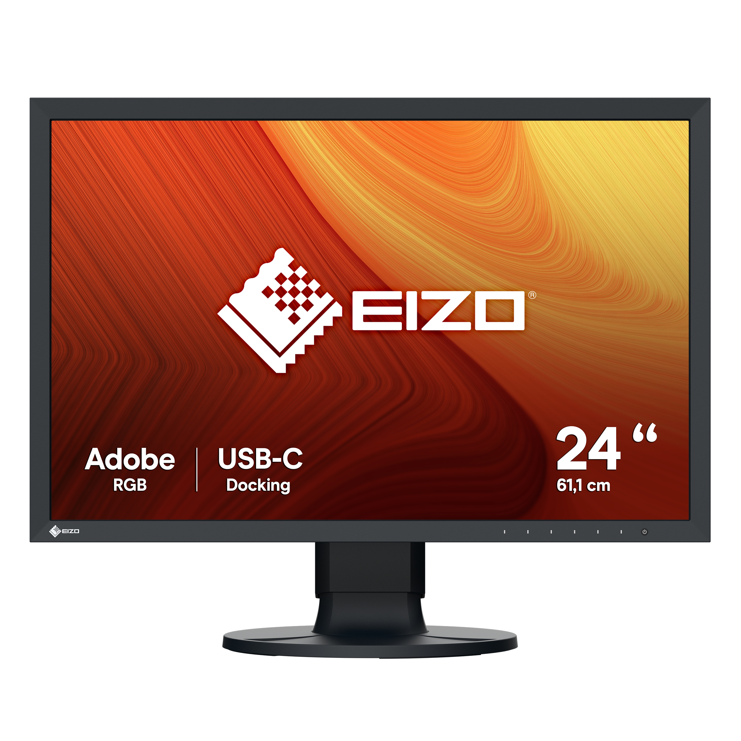 Monitor ColorEdge CS-Serie 24 16:10 1920x1200 IPS LCD USB-C Reg. Alt. Pivot Tilt Swivel VESA