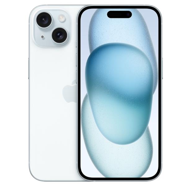 Apple iPhone 15 - 5G smartphone - dual SIM /Memoria Interna 128 GB - display OLED - 6.1" - 2556 x 1179 pixel - 2x fotocamere posteriori 48 MP, 12 MP - front camera 12 MP - blu