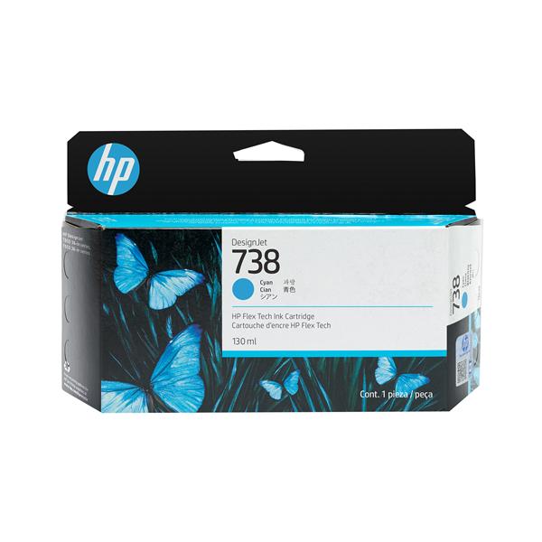 HP 738 - 130 ml - ciano - originale - DesignJet - cartuccia d'inchiostro