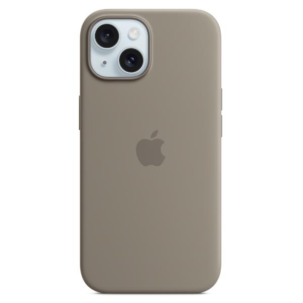 Apple - Cover per cellulare - compatibile MagSafe - silicone - argilla - per iPhone 15 Plus