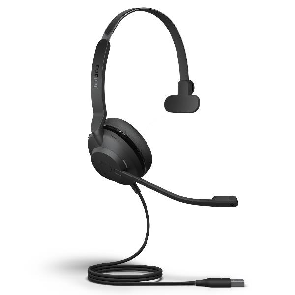 Jabra Evolve2 30 SE MS Mono - Cuffie con microfono - on-ear - cablato - USB-A - isolamento dal rumore - Certificato per i team Microsoft