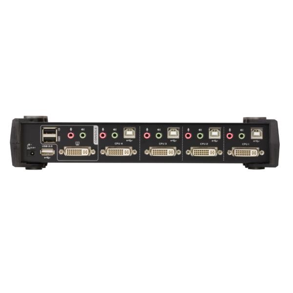 ATEN CubiQ CS1784A - Switch KVM / audio / USB - 4 x KVM / audio - 1 utente locale - desktop