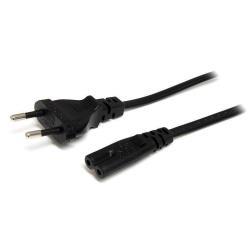 StarTech.com Cavo di Alimentazione per Notebook da 2m; Cavo Elettrico AC da Spina UE a C7 2,5A-250V, 18AWG, Cavo di Ricambio per Alimentatori Notebook, Stampanti, Monitor - Certificato UL (PXT101NBEU) - Cavo di alimentazione - Europlug (M) a IEC 60320 C7 - 1 m - nero