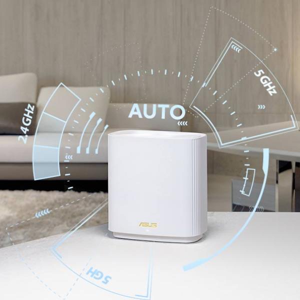 ASUS ZenWiFi XT9 - Router - switch a 3 porte - GigE, 2.5 GigE - 802.11a/b/g/n/ac/ax - Tri-Band