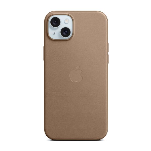 Apple - Cover per cellulare - compatibile MagSafe - microtwill, tessuto FineWoven - talpa - per iPhone 15 Plus