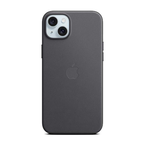 Apple - Cover per cellulare - compatibile MagSafe - tessuto FineWoven - nero - per iPhone 15 Plus