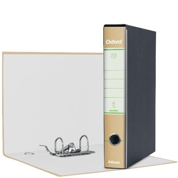 Esselte Oxford - Cartellina con meccanismo a leva - larghezza dorsale 50 mm - floreale - verde