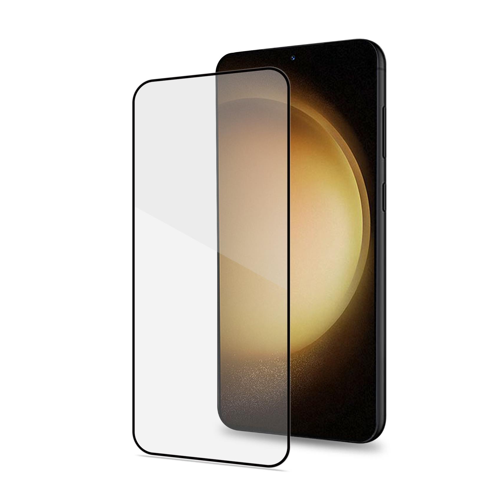 Celly Full Glass - Protezione per schermo per telefono cellulare - vetro - colore telaio nero - per Samsung Galaxy S23+