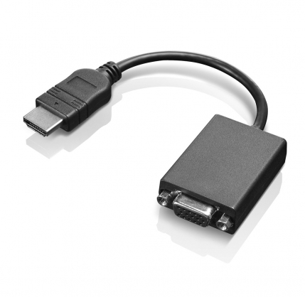 Lenovo - Adattatore video - HDMI maschio a HD-15 (VGA) femmina - 20 cm - per ThinkCentre M75t Gen 2; M90q Gen 2; M90s Gen 3; M90t Gen 3; ThinkCentre neo 50; V15 IML