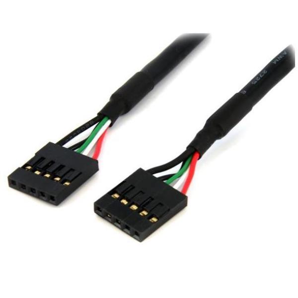 StarTech.com Cavo interno USB IDC 5 pin collettore scheda madre 45 cm - F/F - Cavo USB - IDC a 5 pin (F) a IDC a 5 pin (F) - USB 2.0 - 45.7 cm - nero