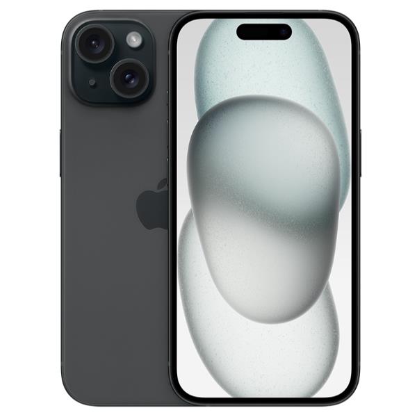 Apple iPhone 15 - 5G smartphone - dual SIM /Memoria Interna 256 GB - display OLED - 6.1" - 2556 x 1179 pixel - 2x fotocamere posteriori 48 MP, 12 MP - front camera 12 MP - nero