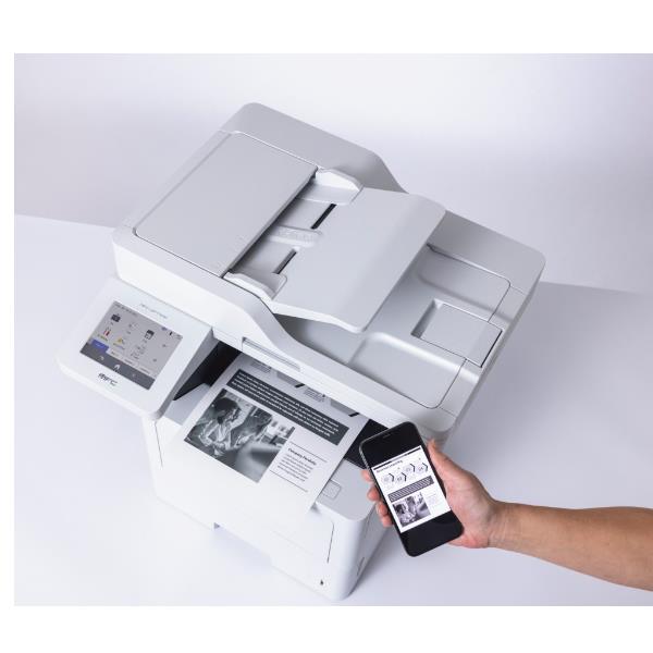 Brother MFC-L6710DW - Stampante multifunzione - B/N - laser - A4/Legal (supporti) - fino a 50 ppm (copia) - fino a 50 ppm (stampa) - 520 fogli - 33.6 Kbps - USB 2.0, Gigabit LAN, Wi-Fi(n)