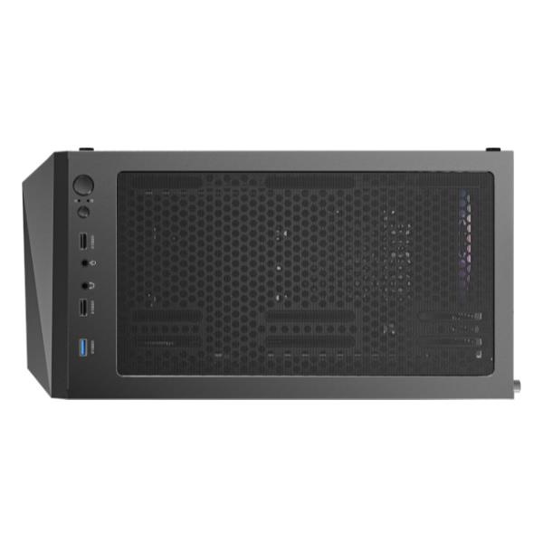 Antec AX Series AX61 - Case da gaming mid-tower - ATX - pannello laterale finestrato (vetro temperato) - senza alimentazione - USB/Audio
