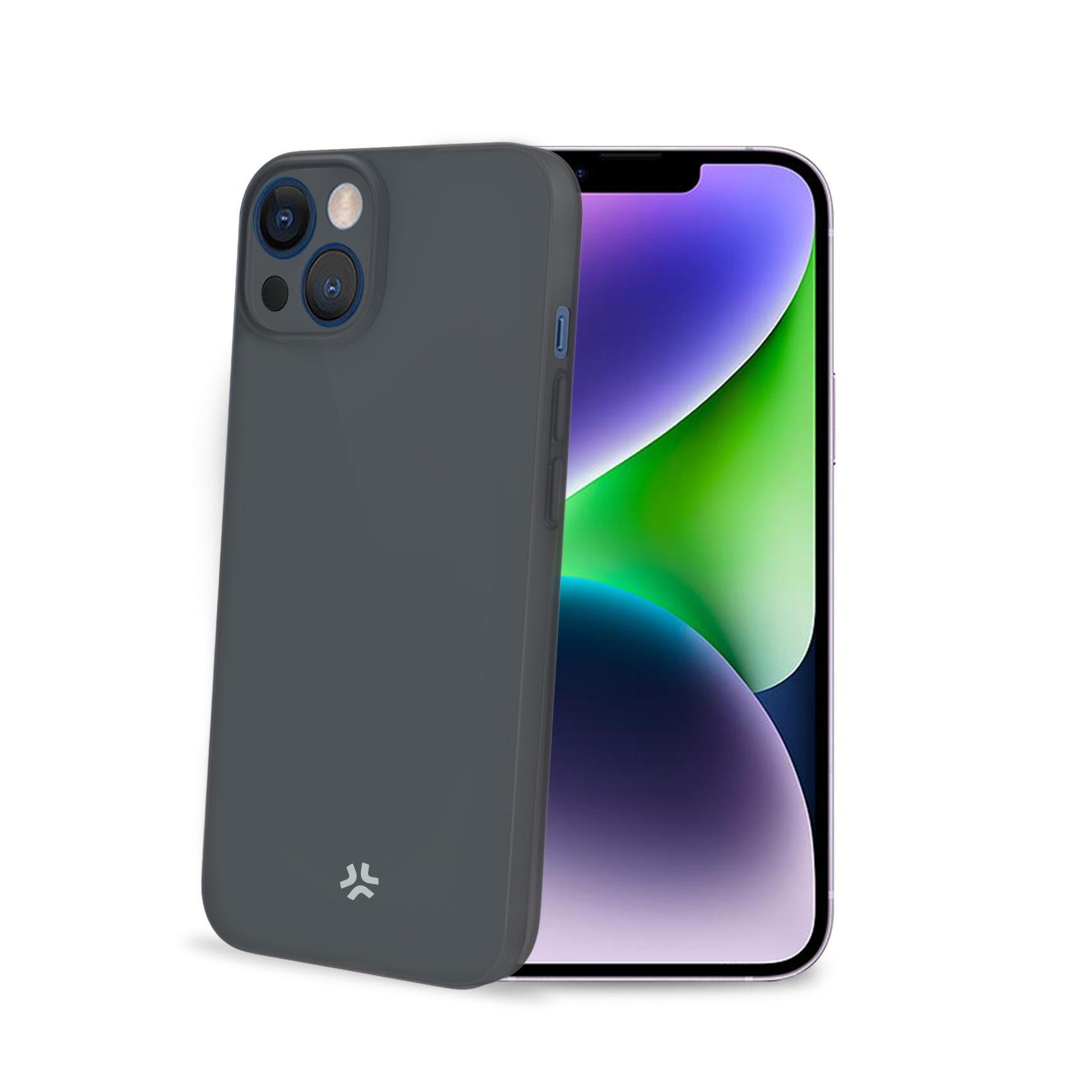 Celly SPACE - Cover per cellulare - TPU (poliuretano termoplastico) - nero - per Apple iPhone 15 Plus