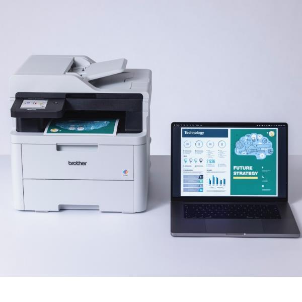 Brother MFC-L3740CDWE - Stampante multifunzione - colore - LED - A4/Legal (supporti) - fino a 18 ppm (copia) - fino a 18 ppm (stampa) - 250 fogli - 33.6 Kbps - USB 2.0, Gigabit LAN, Wi-Fi(n)