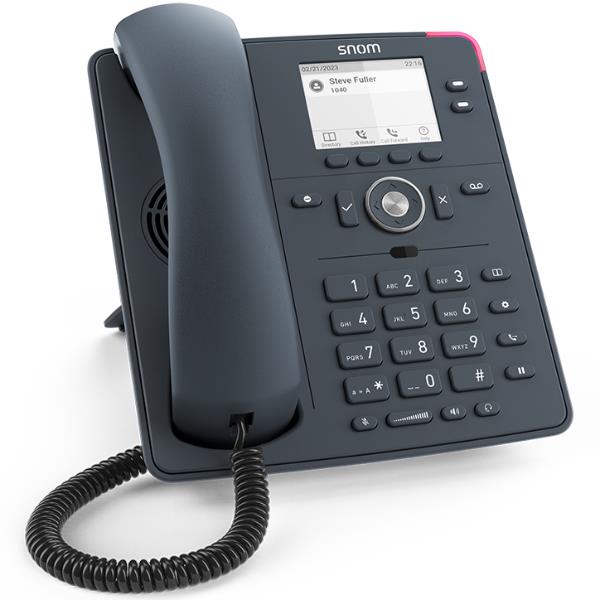 snom D140 - Telefono VoIP - 3-way capacità di chiamata - SIP - 2 righe - grigio ardesia