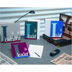 Blasetti Leader - Blocco note incollato - A4 - 90 fogli / 180 pagine - extra bianco - a quadretti - disponibile in colori assortiti - cartone