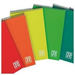 Blasetti One Color - Blocco - rilegatura a spirale - A5 - 60 fogli / 120 pagine - quadretti - disponibile in colori assortiti