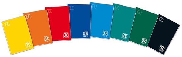 Blasetti One Color - Taccuino - graffettato - A5 - 18 fogli / 36 pagine - quadretti - disponibile in colori assortiti