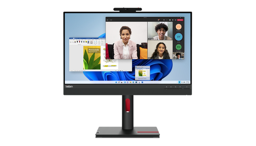 Lenovo ThinkCentre Tiny-in-One 24 Gen 5 - Monitor a LED - 23.8" (23.8" visualizzabile) - touchscreen - 1920 x 1080 Full HD (1080p) @ 60 Hz - IPS - 250 cd/m² - 1000:1 - 4 ms - HDMI, DisplayPort - altoparlanti - nero corvino