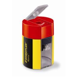STAEDTLER Noris - Temperino con contenitore - nero, giallo - metallo