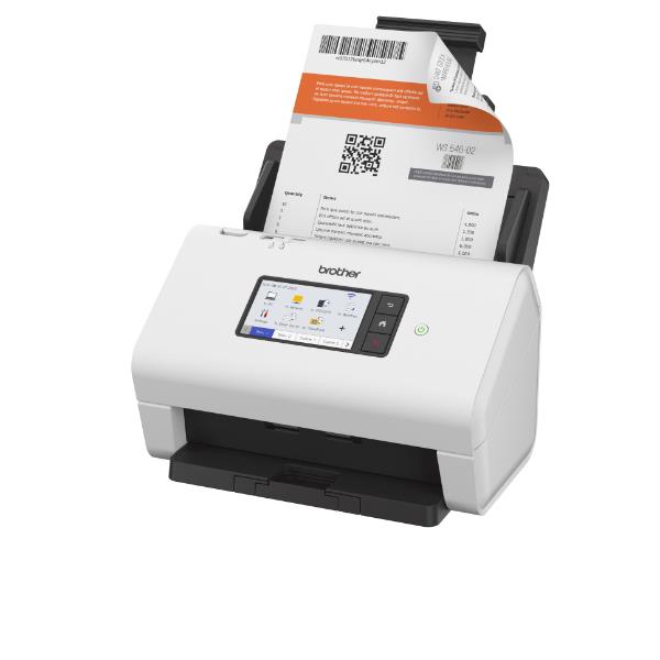Brother ADS-4900W - Scanner documenti - CIS duale - Duplex - A4 - 600 dpi x 600 dpi - fino a 60 ppm (mono) / fino a 60 ppm (colore) - ADF (Alimentatore automatico documenti) (100 fogli) - fino a 9000 scansioni al giorno - USB 3.0, LAN, Wi-Fi(n), USB 2.0 (Host)